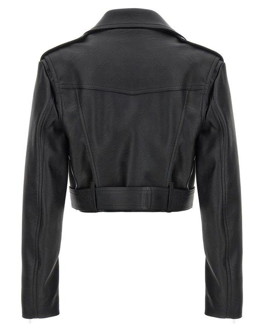 Stella McCartney Black Cropped Biker Jacket