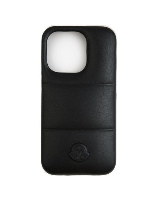 Moncler Black Iphone 14 Padded Case for men
