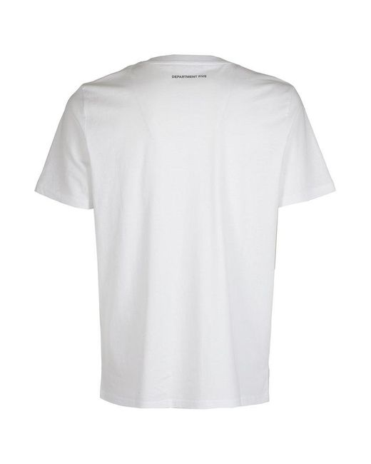 Department 5 White Cesar Crewneck T-shirt for men