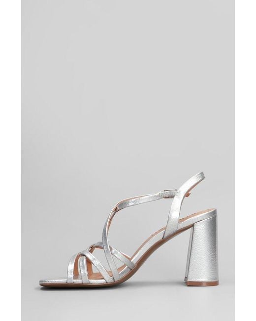 Bibi Lou White Liora Block Heel Sandals