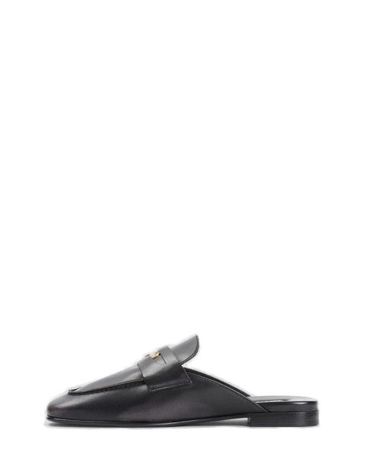 Miu Miu Black Slip-On Moccasins