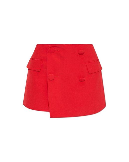 Balmain A-Line Tailored Mini Skirt