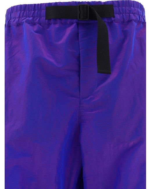 Burberry Blue Shimmering Trousers for men
