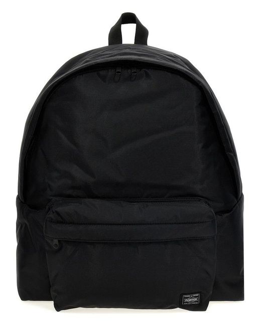 COMME DES GARÇON BLACK Black Logo-tag Zipped Backpack
