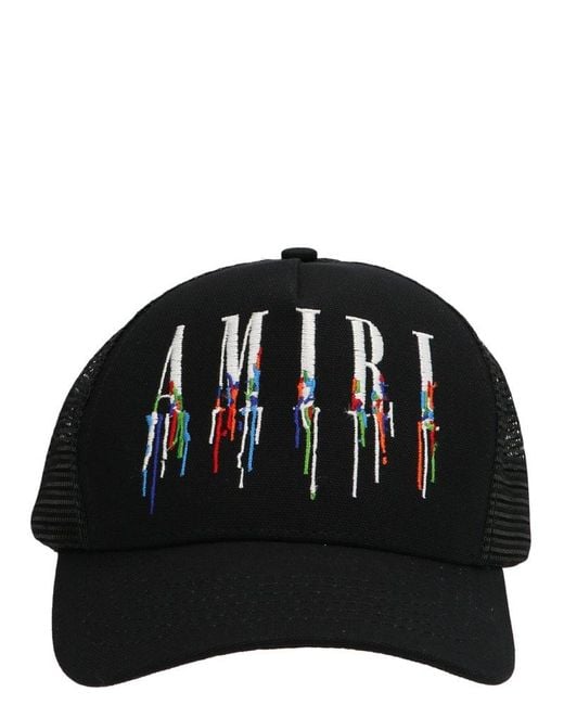 AMIRI Paint Drip Core Logo Hat White