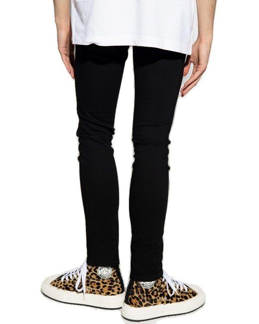 Versace Black Skinny Fit Jeans for men