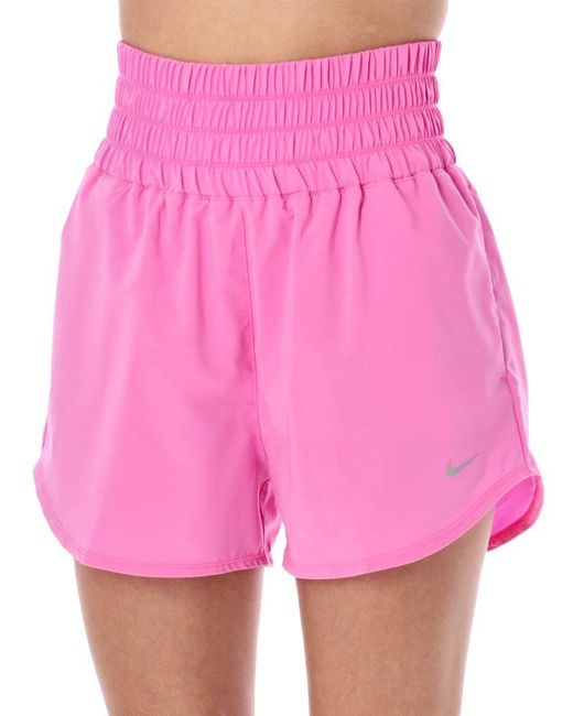Nike Pink One Dri-fit Ultra High-waist Shorts