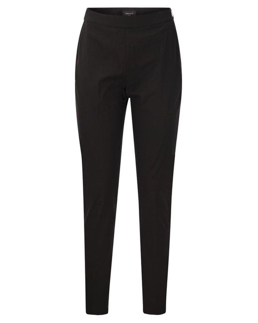 Fabiana Filippi Black Straight-Leg Tailored-Cut Trousers