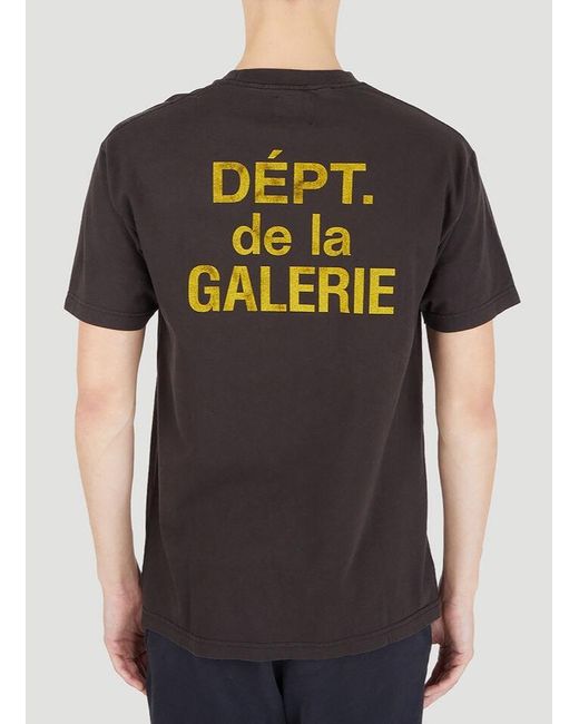 GALLERY DEPT. French Logo Print T-shirt in Black for Men | Lyst