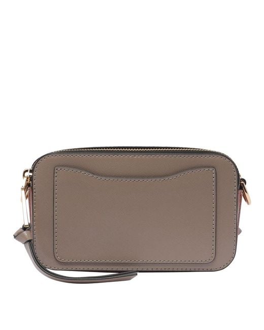 Marc Jacobs Brown The Snapshot Cement Multi Leather Camera Bag