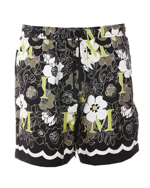 Amiri Silk Floralprinted Drawstring Shorts for Men Lyst