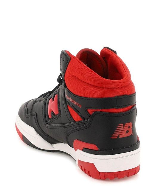 New Balance Red 650 High-Top Lace-Up Sneakers for men