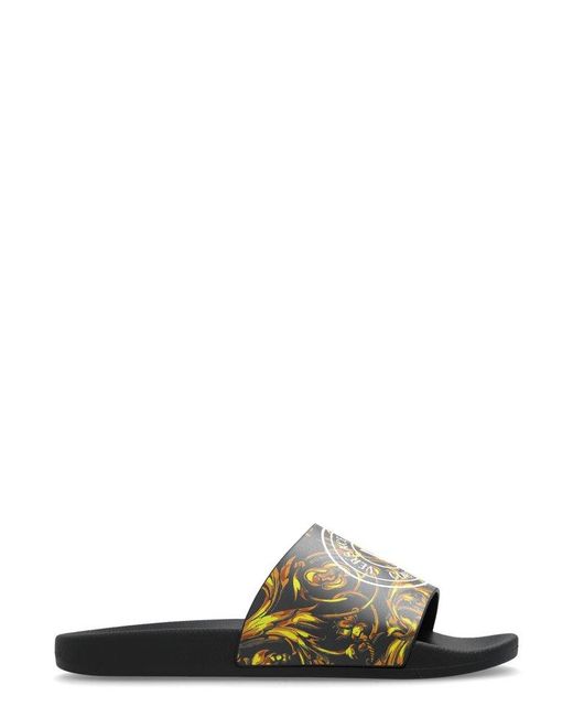 Versace Multicolor Open-toe Slides for men