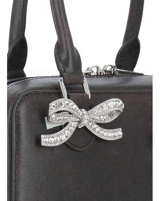 Self-Portrait Black Zip-Up Mini Tote Bag