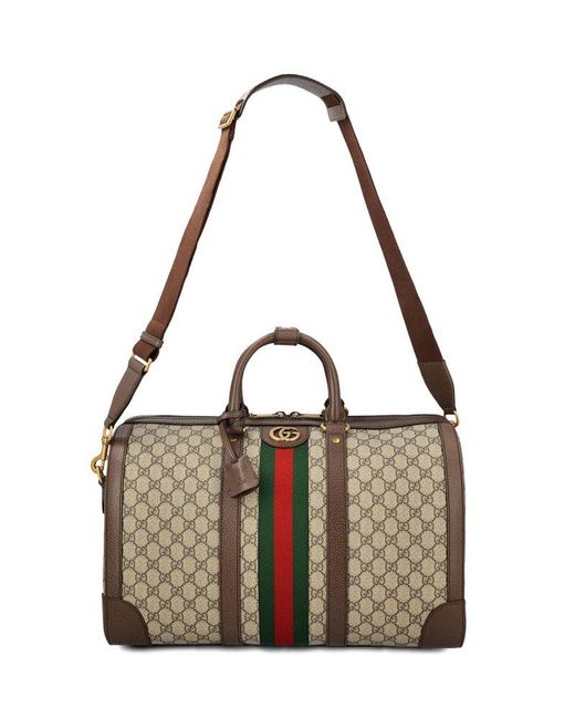 Gucci Savoy Small Zipped Duffle Bag in Metallic for Men Lyst