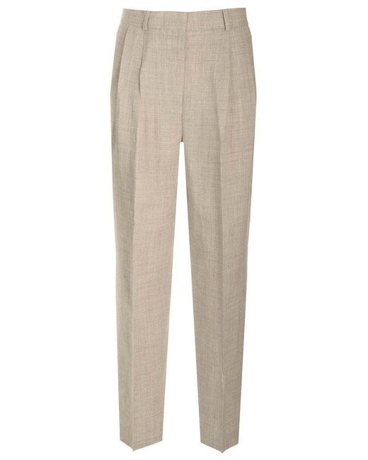 Totême  Natural Double-pleated Tailored Trousers