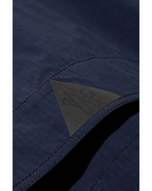 Moncler Blue Pocket Detailed Jacket for men