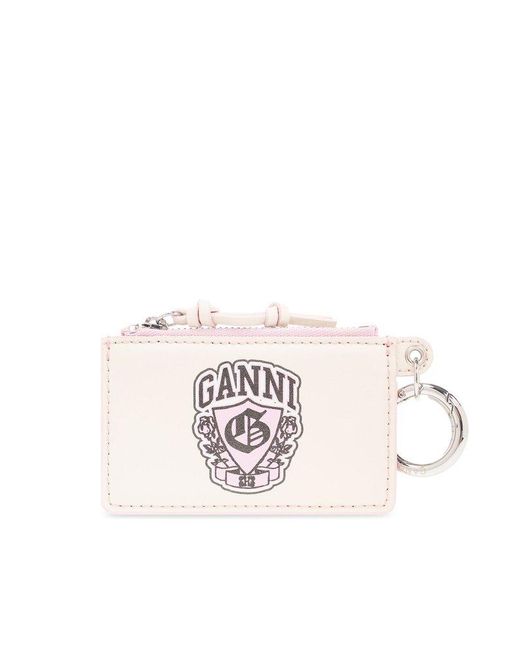 Ganni Pink Card Holder
