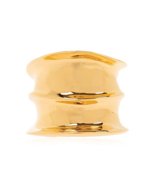 Saint Laurent Yellow Brass Ring,