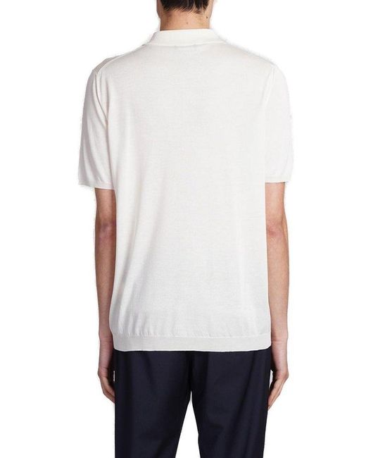 Roberto Collina White Short-sleeve Polo Shirt for men
