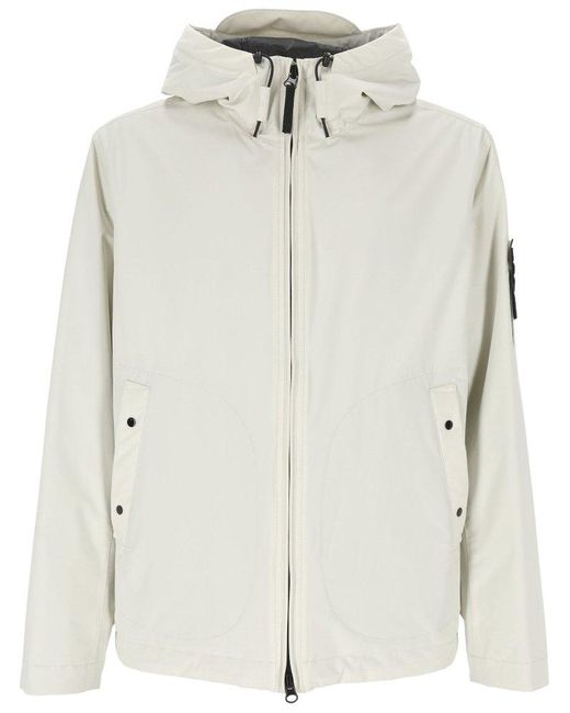 Stone Island White Jackets for men