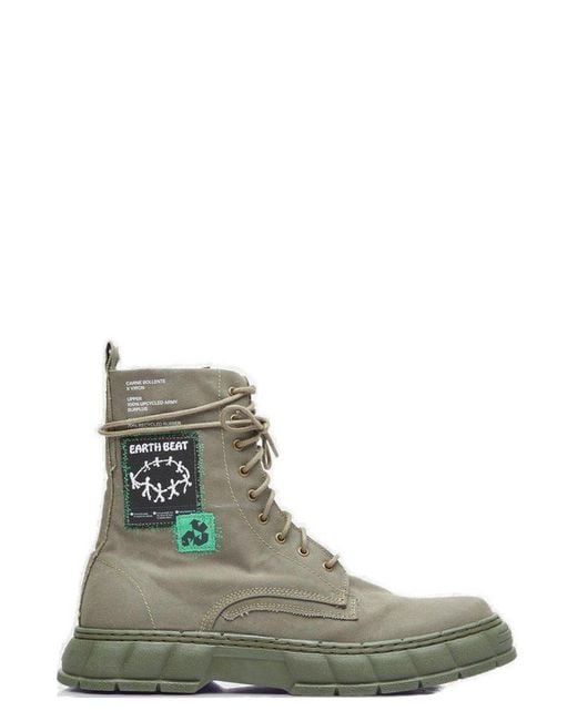 Viron Green X Carne Bollente 1992 Surplus Lace-Up Boots