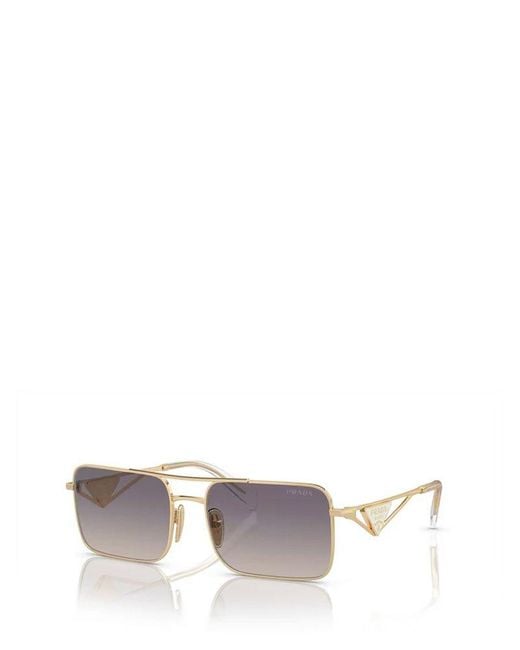 Prada White Pr A52S Pale Sunglasses