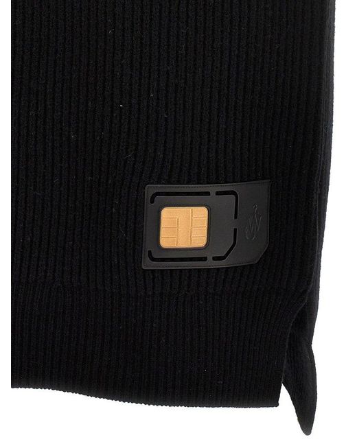 J.W. Anderson Black Logo Patch Knitted Vest for men