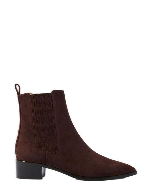 Scarosso Brown Oliva Slip-On Ankle Boots