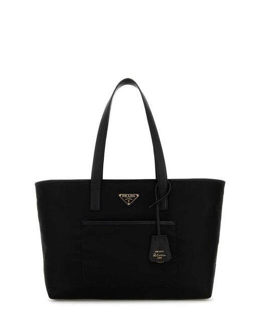 Prada handbag logo hot sale