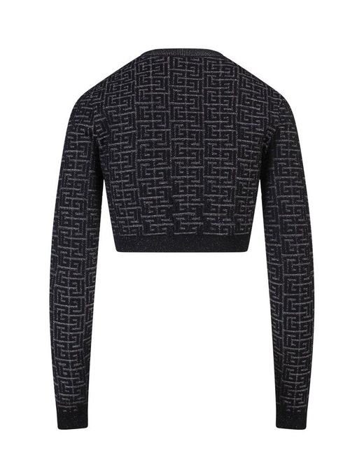 balmain crop jumper