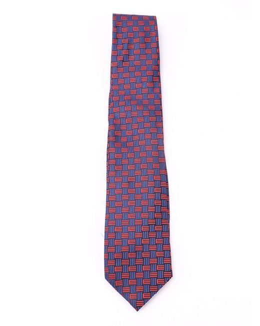 Etro Purple Motif Jacquard Tie for men