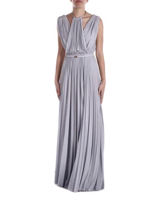 Elisabetta Franchi Purple Dresses