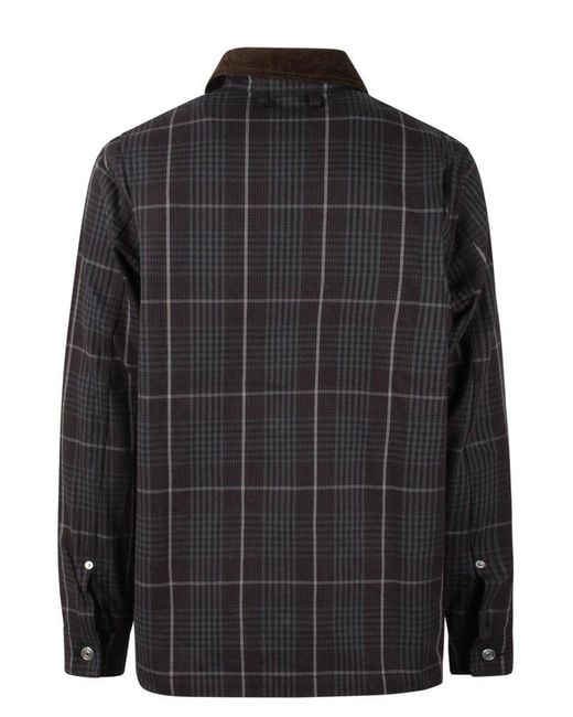Dior Black Checked Long-sleeved Jacket for men