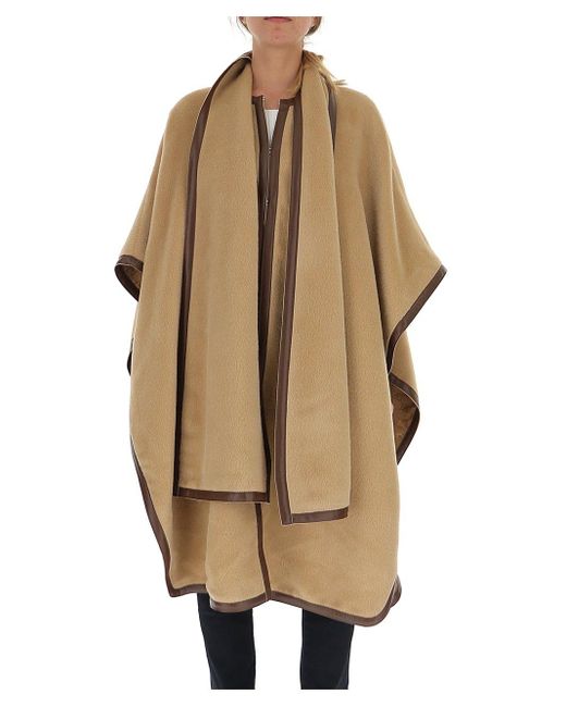 beige cape coat