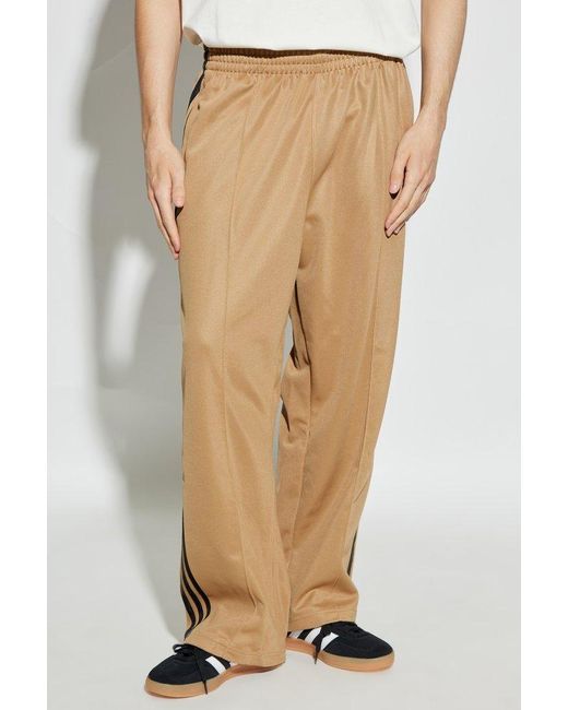 Adidas Originals Black Logo Embroidered Baggy Sweatpants for men