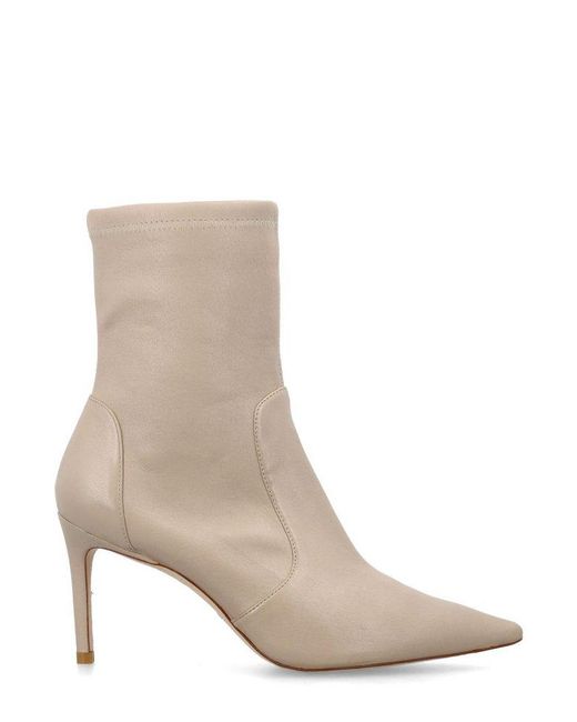 Stuart Weitzman Brown Pointed-toe Heeled Boots