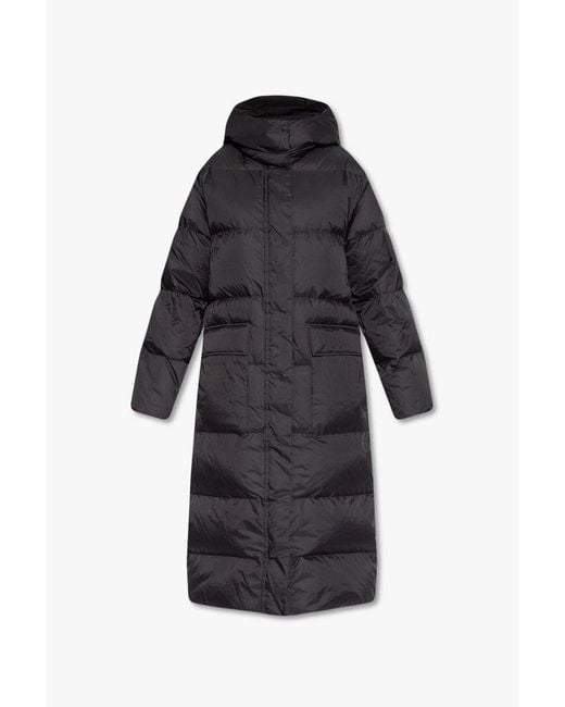 Theory Down Coat in Black | Lyst