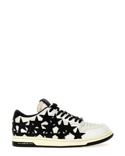 Amiri White Stars Leather Sneakers