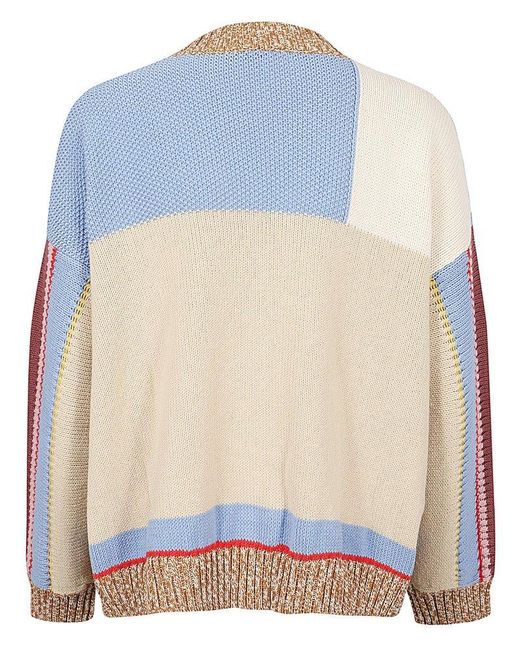 Weekend by Maxmara Multicolor Oversized Patchwork Cardigan