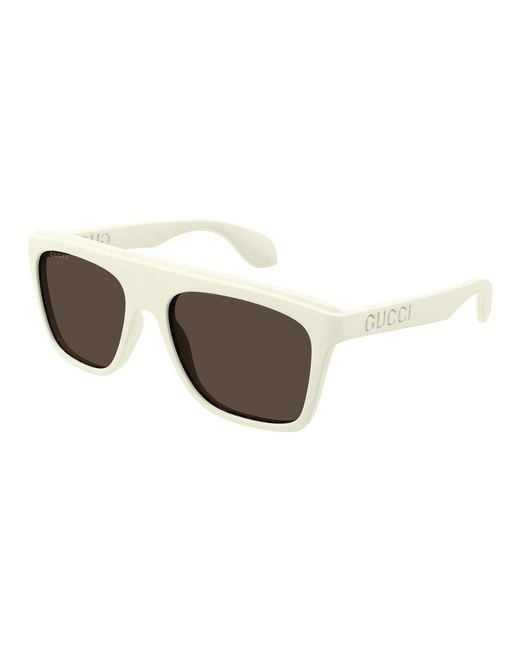 Gucci Brown Square Frame Sunglasses