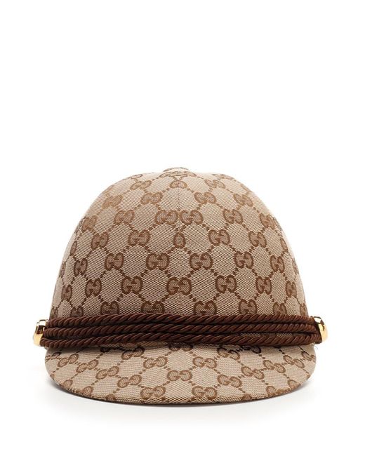 Gucci Natural Baseball Hat With Torchon