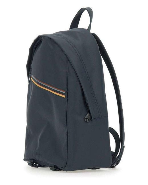 Paul Smith Blue Artist Stripe Backpack for men