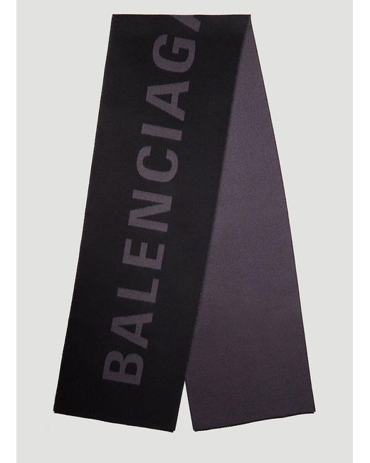 Balenciaga Multicolor Macro Logo Scarf for men