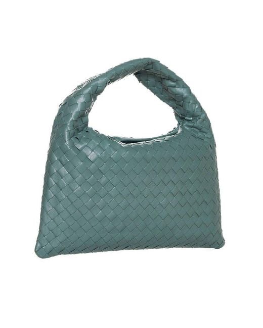 Bottega Veneta Green Hop Small Shoulder Bag