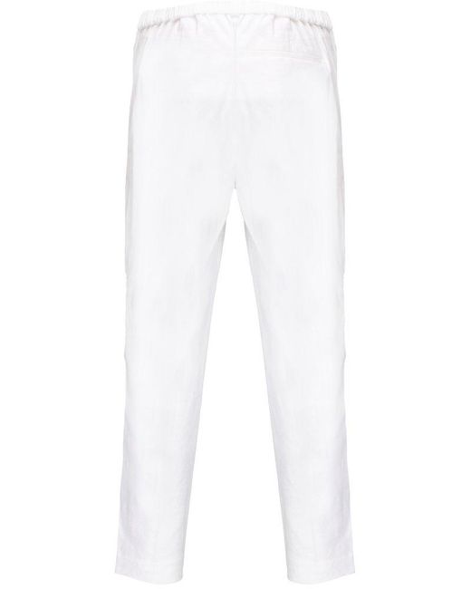 Theory White Treeca Pull-On Pants
