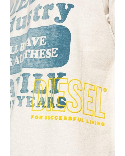 DIESEL Blue 't-just-n9' Printed T-shirt, for men