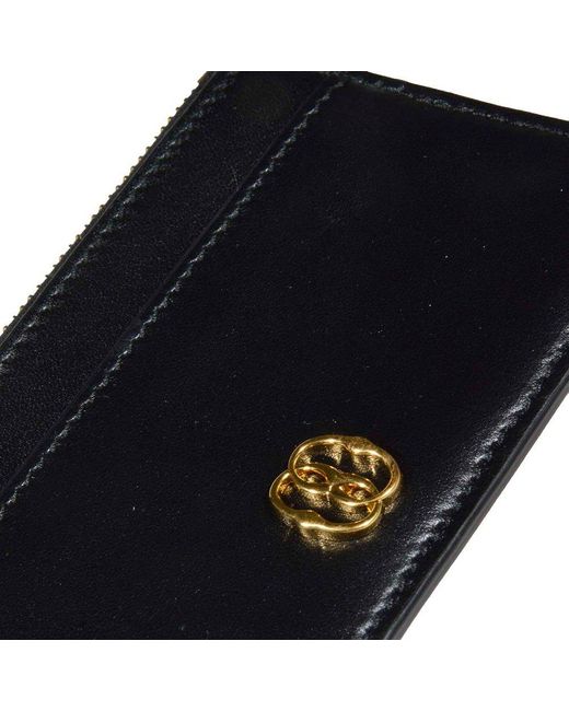 Bally Black Emblem Logo-plaque Zipped Wallet
