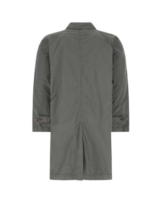 Aspesi Gray Dark Polyester Blend Rain Coat for men