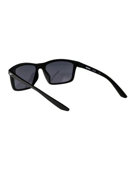 Nike Black Valiant Square Frame Sunglasses